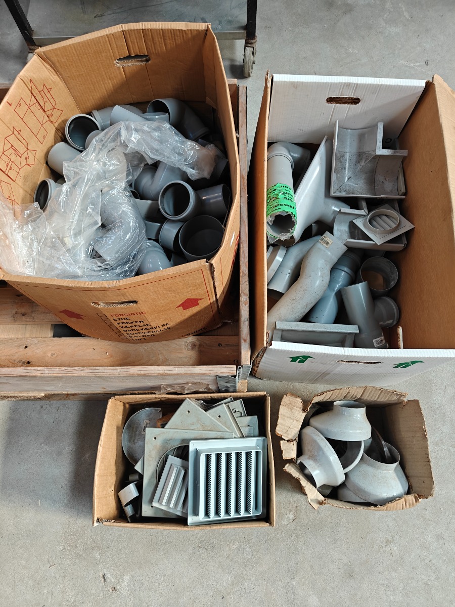 Parti rør fittings grå tagnedløb