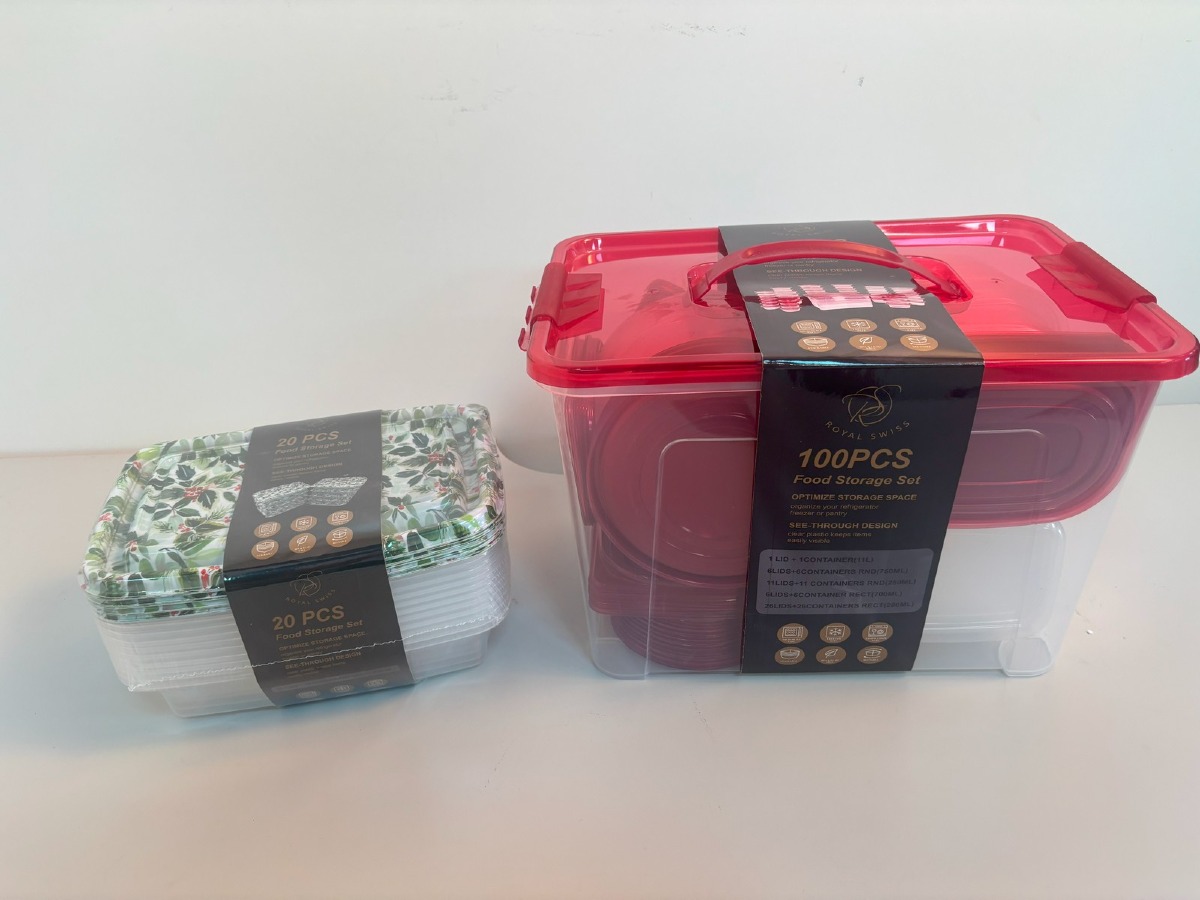 Plastopbevaringsbokse, 2 ks med i alt 120 dele 