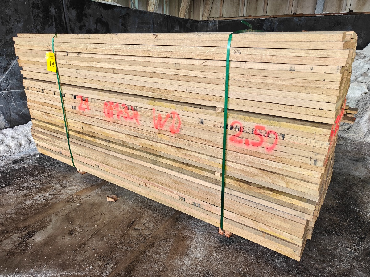 Ovntørret Egetræsbrædder