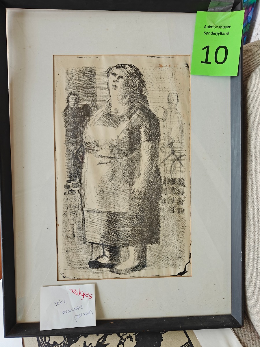 Kristen Ruth. Tryk med frodig kvinde