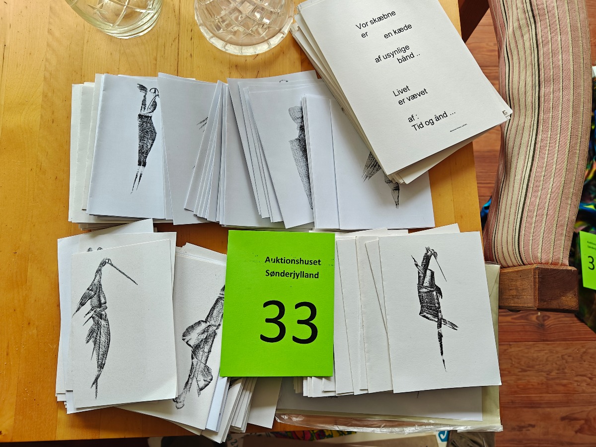 Marianne Permin. trykte postkort 