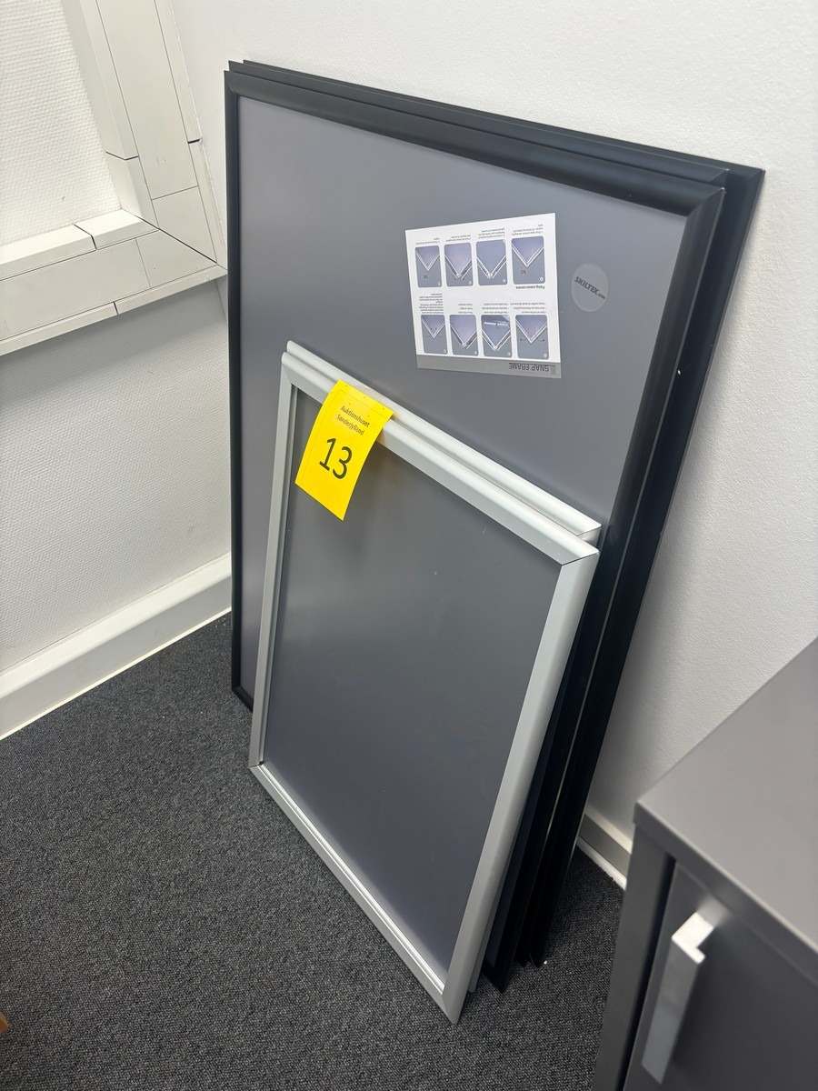 5 stk. plakatholder / rammer (Ubrugte)