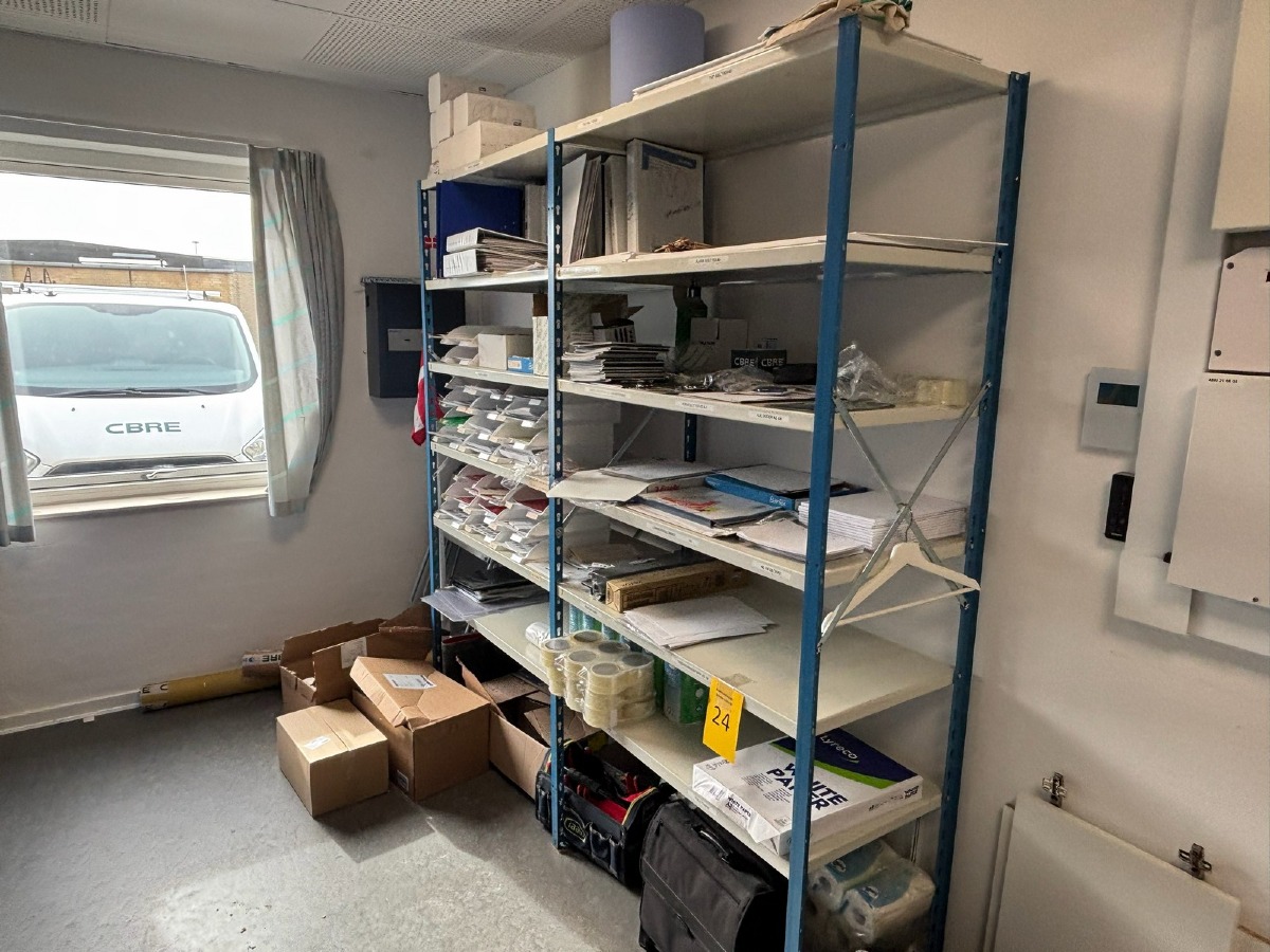 2 fags værksteds / lagerreol (Uden indhold)