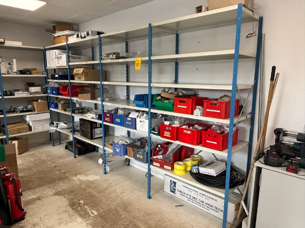 4 fags værksteds / lagerreol (Uden indhold)