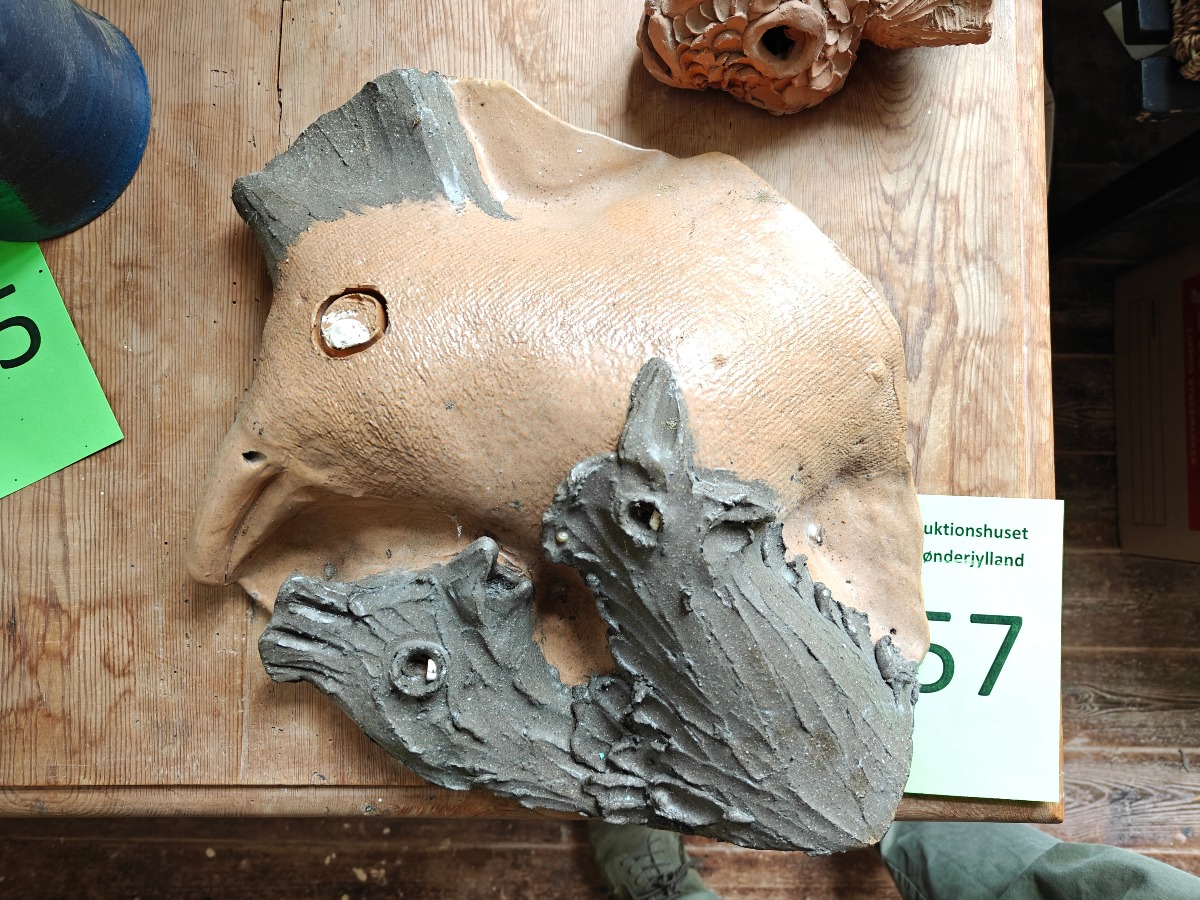 Marianne Permin. Relief med fugle 