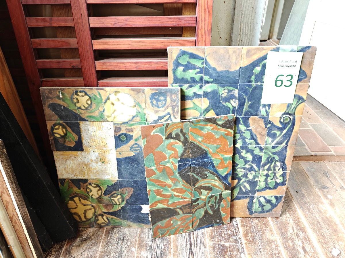 Marianne Permin. Fliser med fuglemotiver