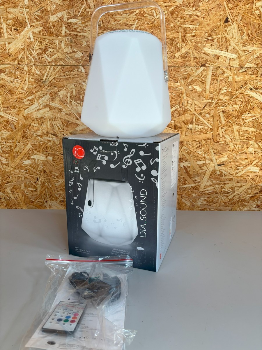 DIA.SOUND diamant højtaler / lampe m fjernbetjening 