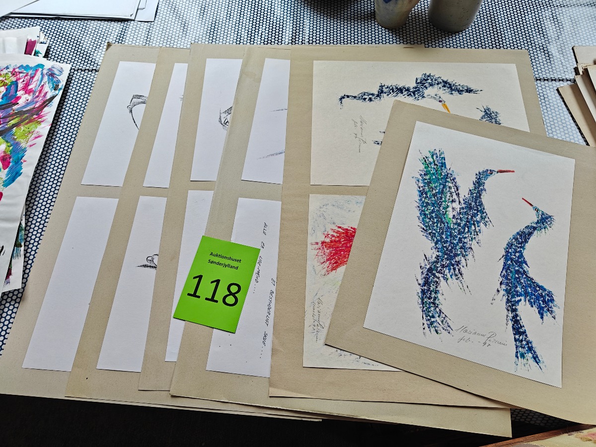 Marianne Permin. Farvede tryk. 