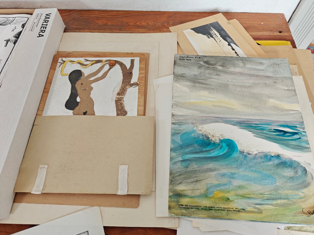 Samling tryk og tegninger