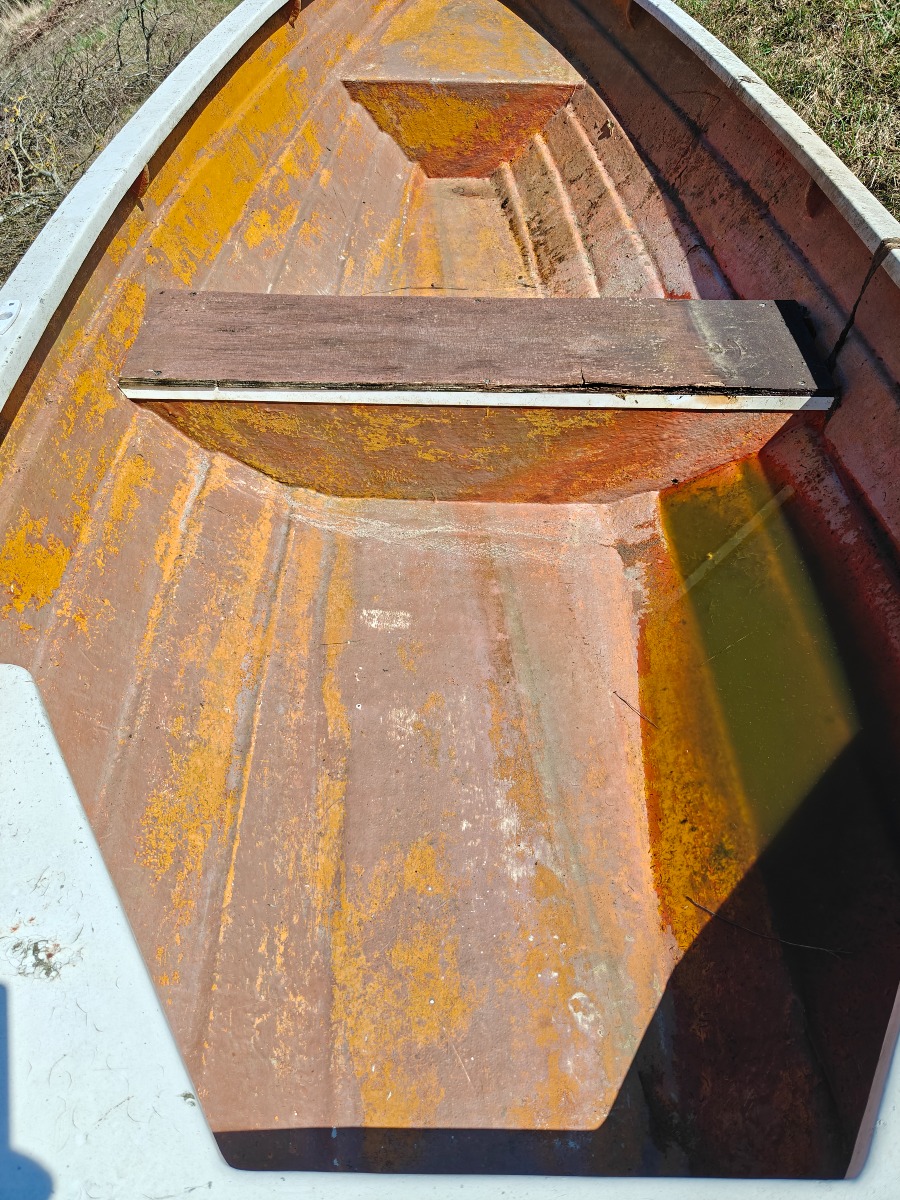 Glasfiber båd med motor