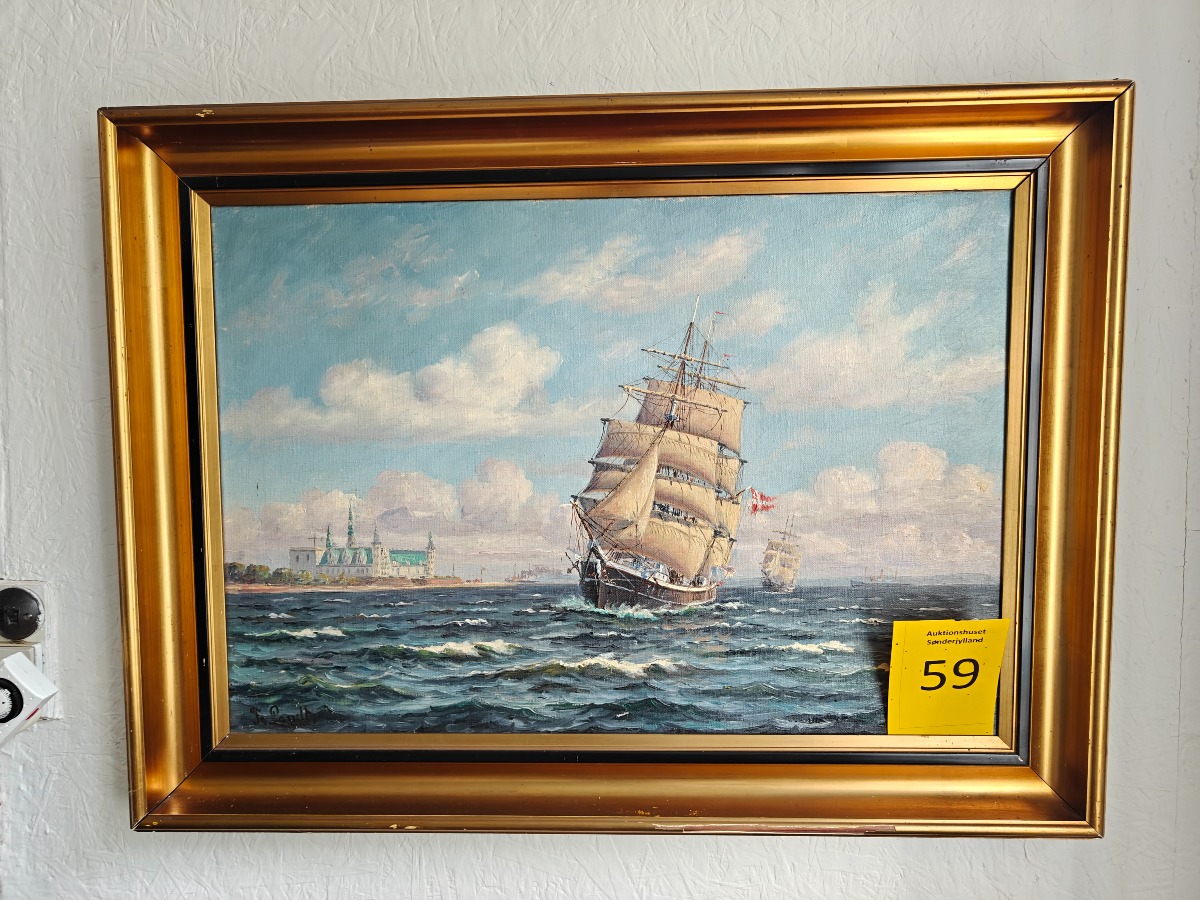 Frants Landt. Marinemaleri