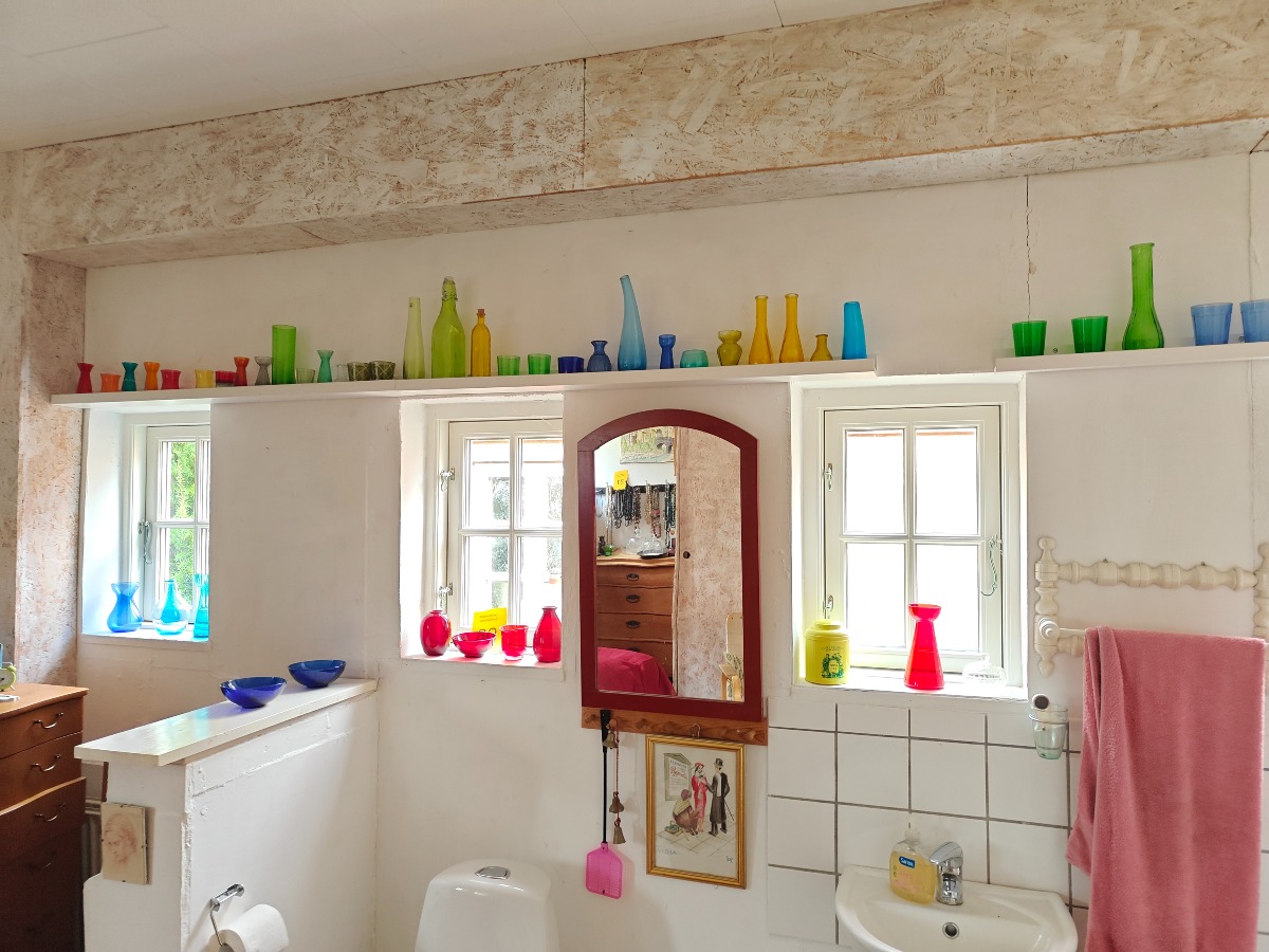 Samling af farvet glas