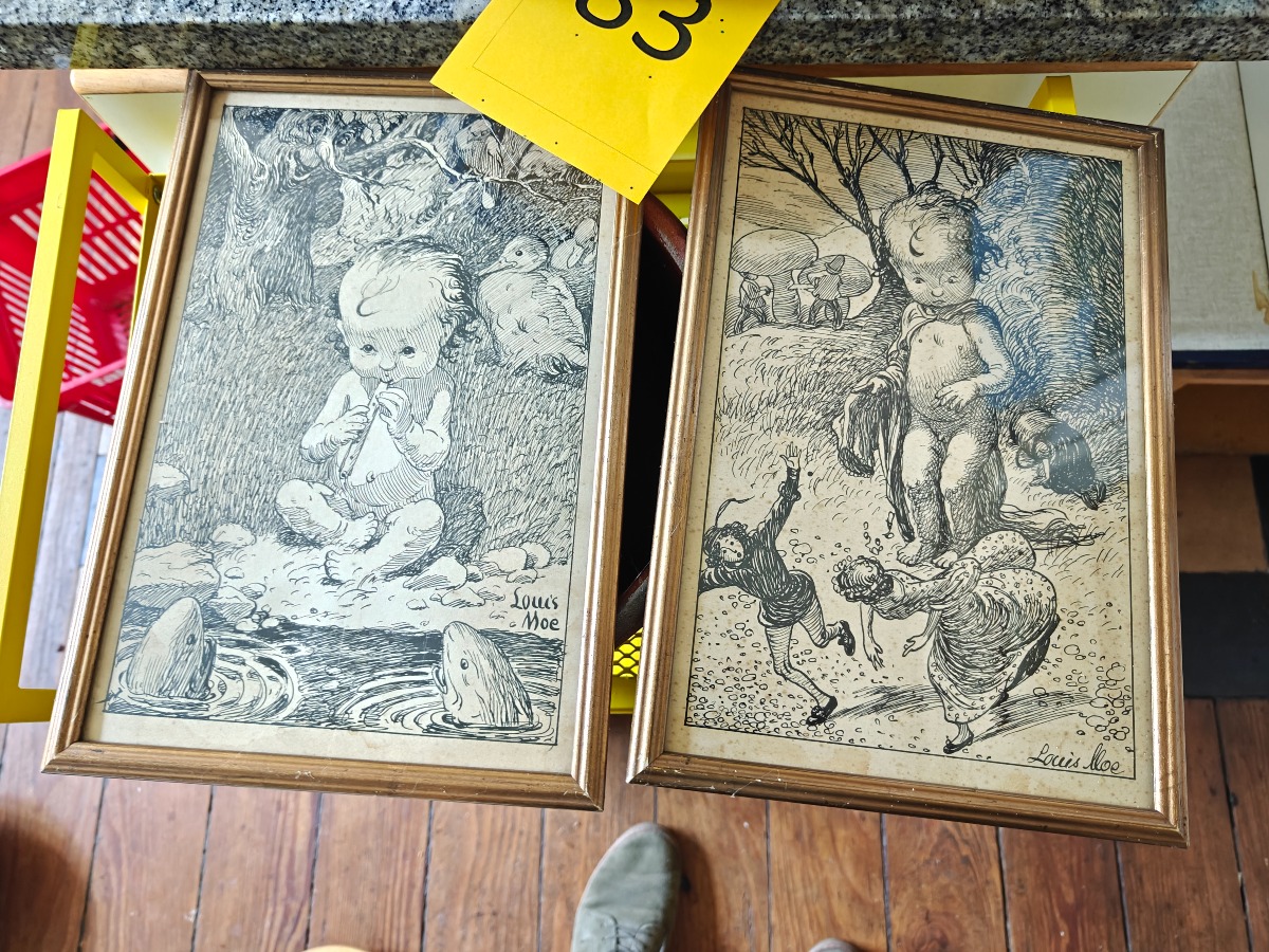 Louis Moe 2 indrammede tryk