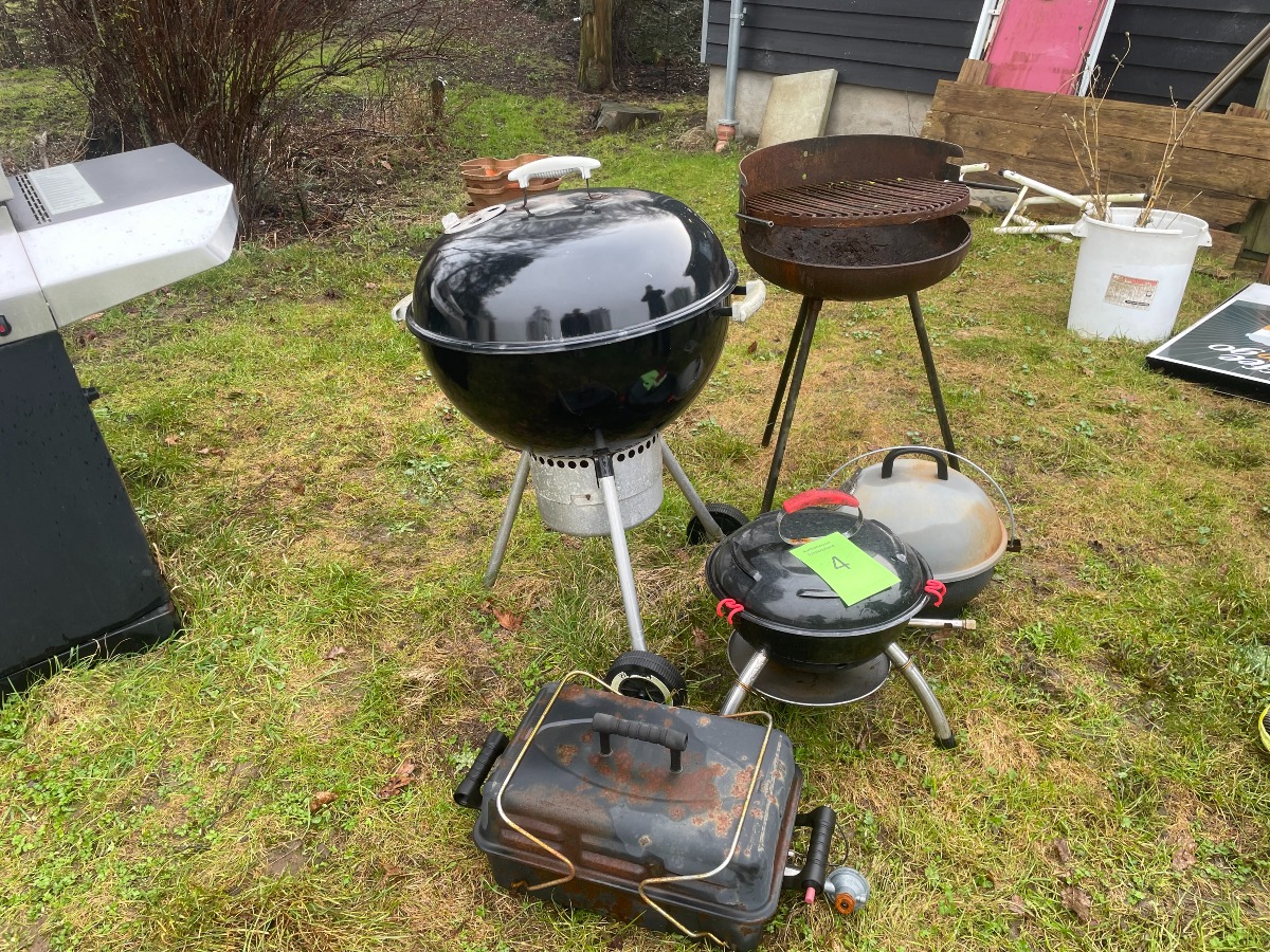 5 x kul og gas grill. 