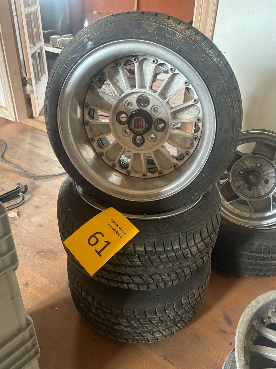 3 hjul med fælg Alpina 13 tommer 