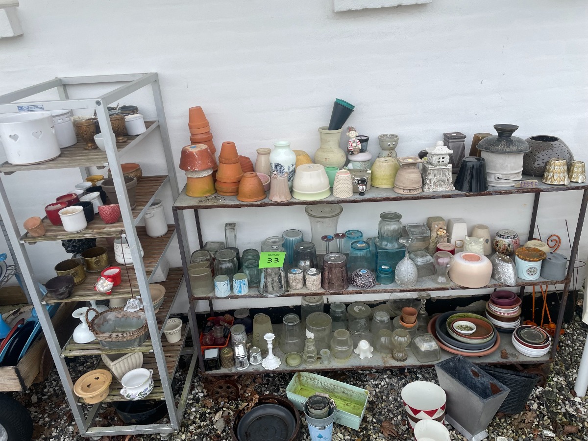 Stort parti urtepotter