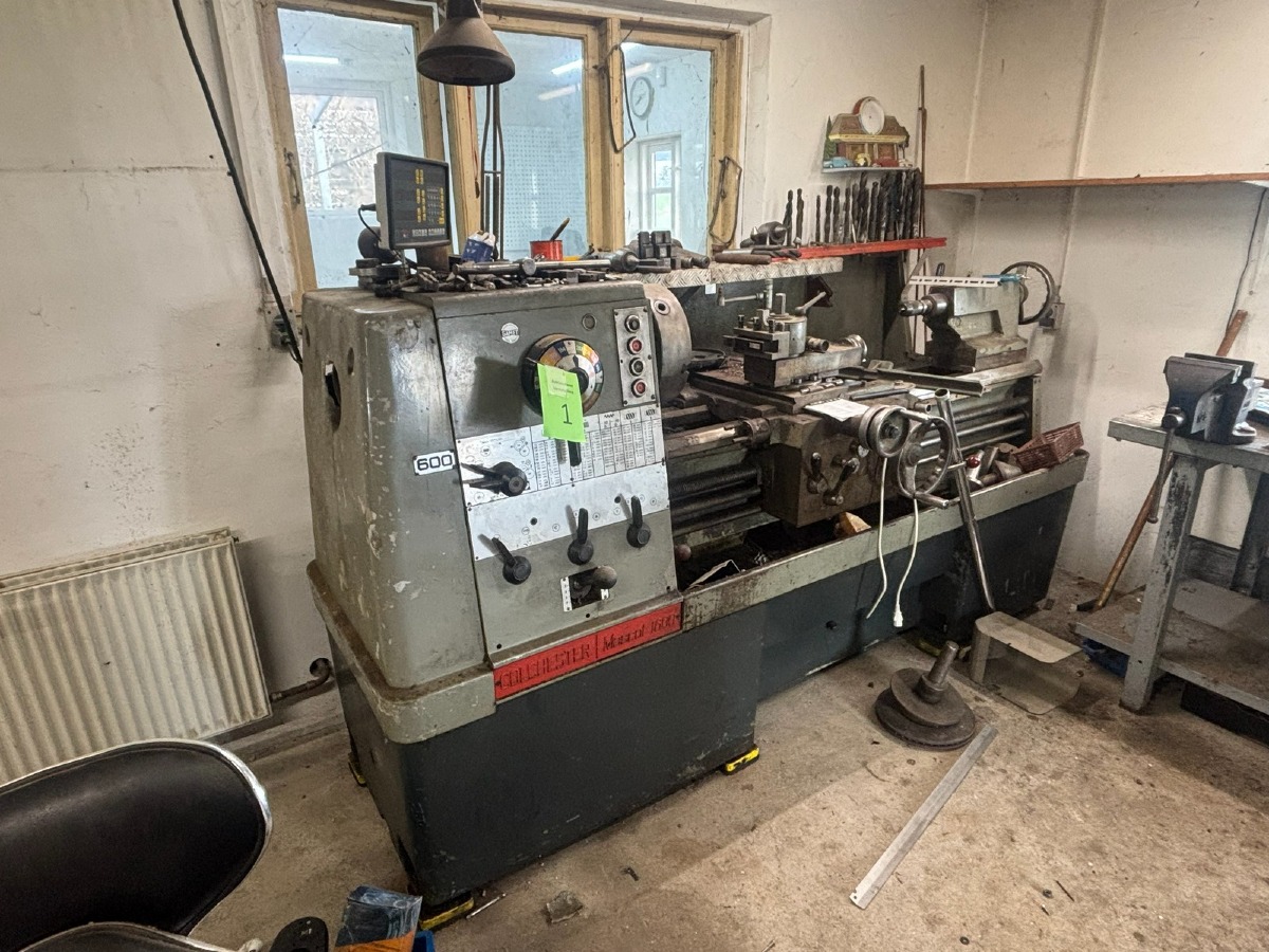 Drejebænk – Colchester Mascot 1600 med masser af udstyr
