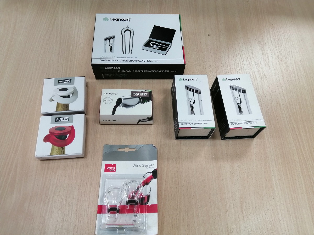 Champagnepropper + skænkepropper til vin