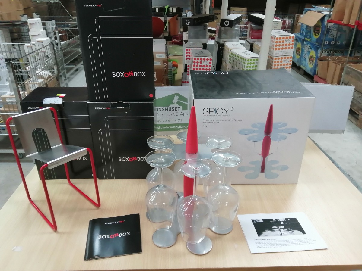 3 x Box on box m. stand til 6 glas 