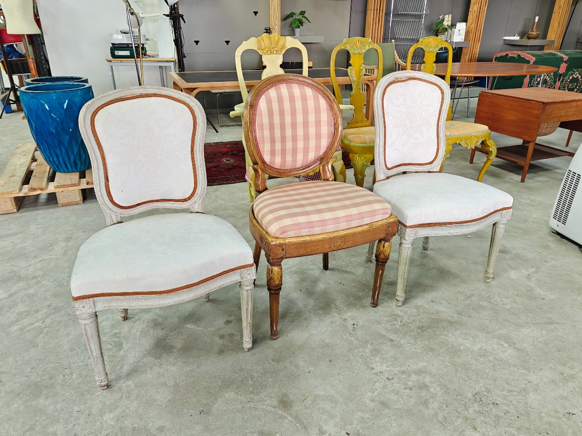 Gustaviansk stil 3 stole