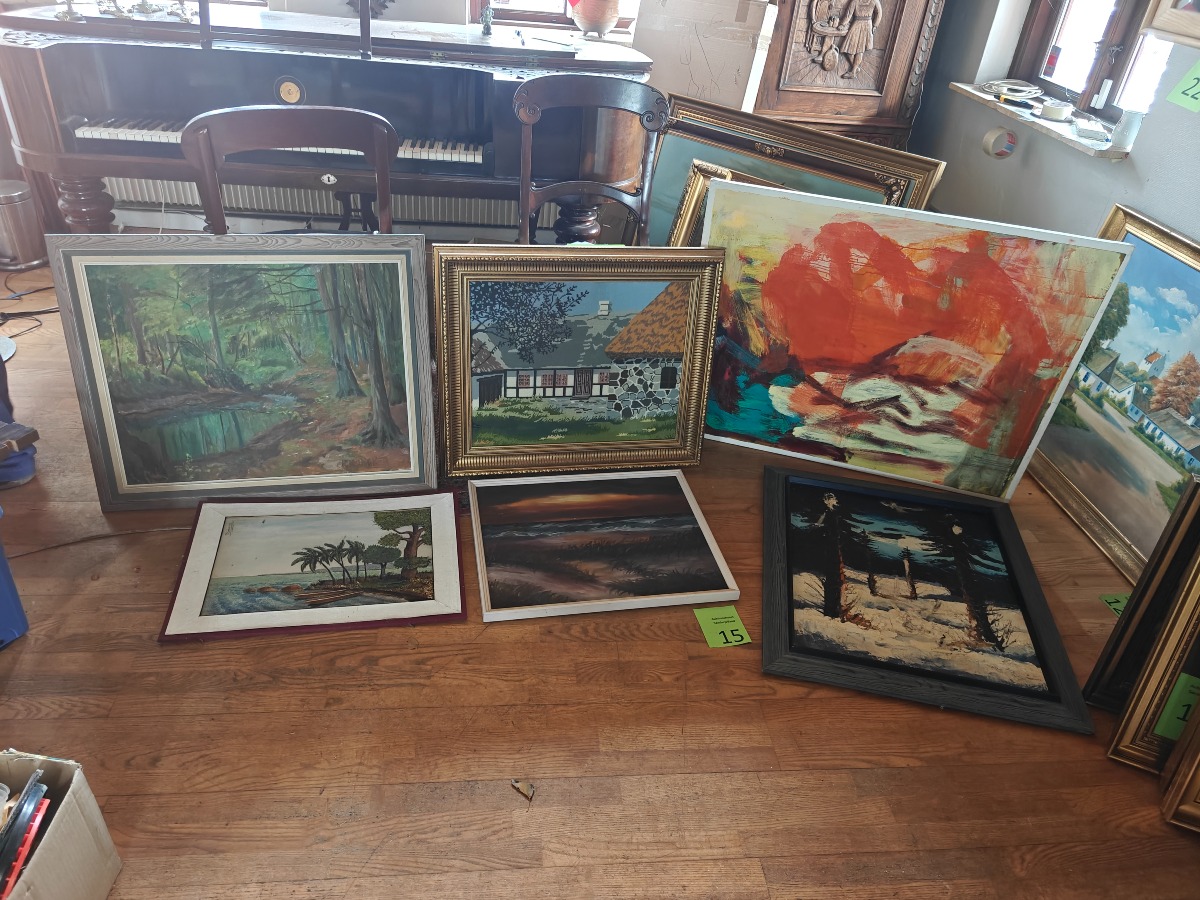 6 Billeder / malerier: 