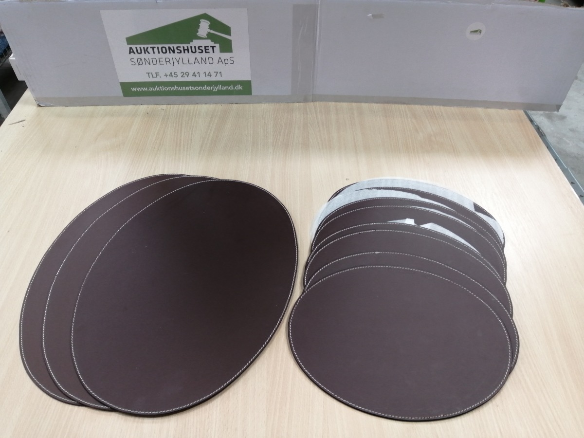 Dækkeservietter i brun 