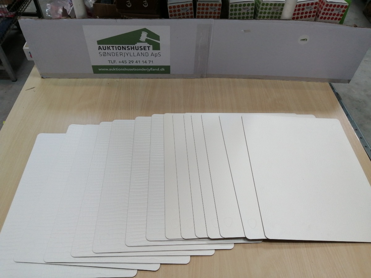 Dækkeservietter i Hvid