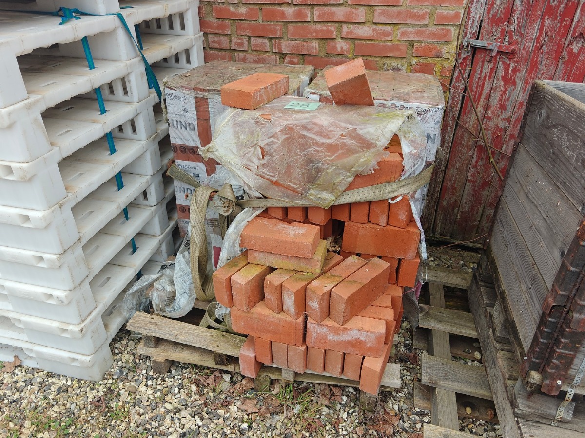 Parti mursten. Røde. 