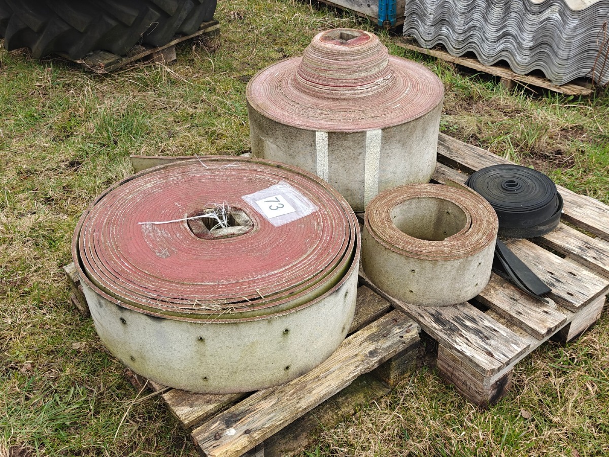 Lærredsremme. Ass. mål. 