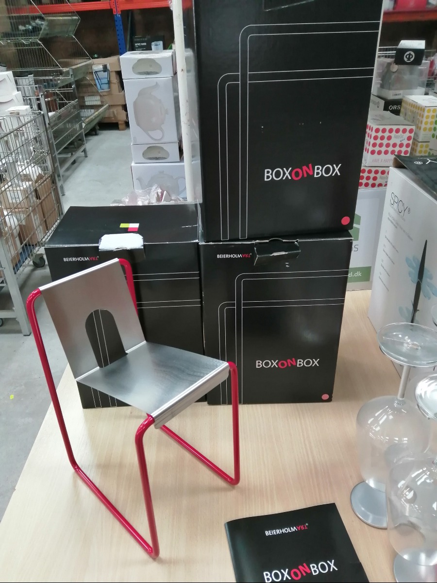 6 x Box on box Rød