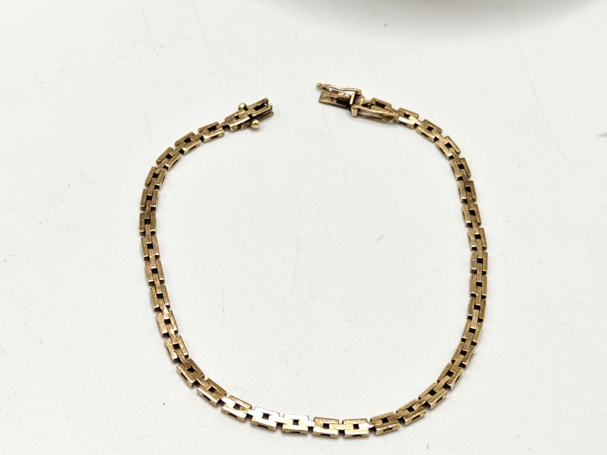 Murstensarmbånd 8 karat guld