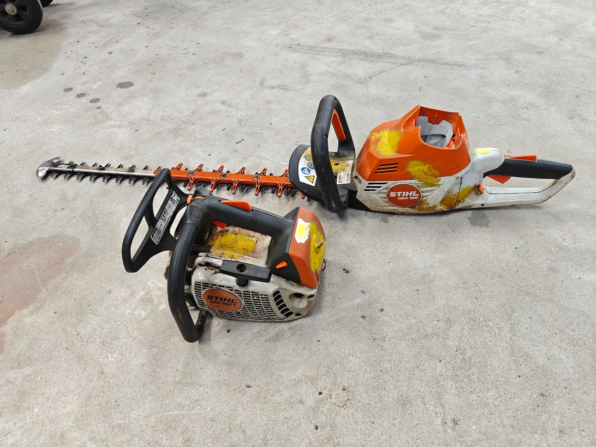 Stihl hækkeklipper og motorsavs motor 