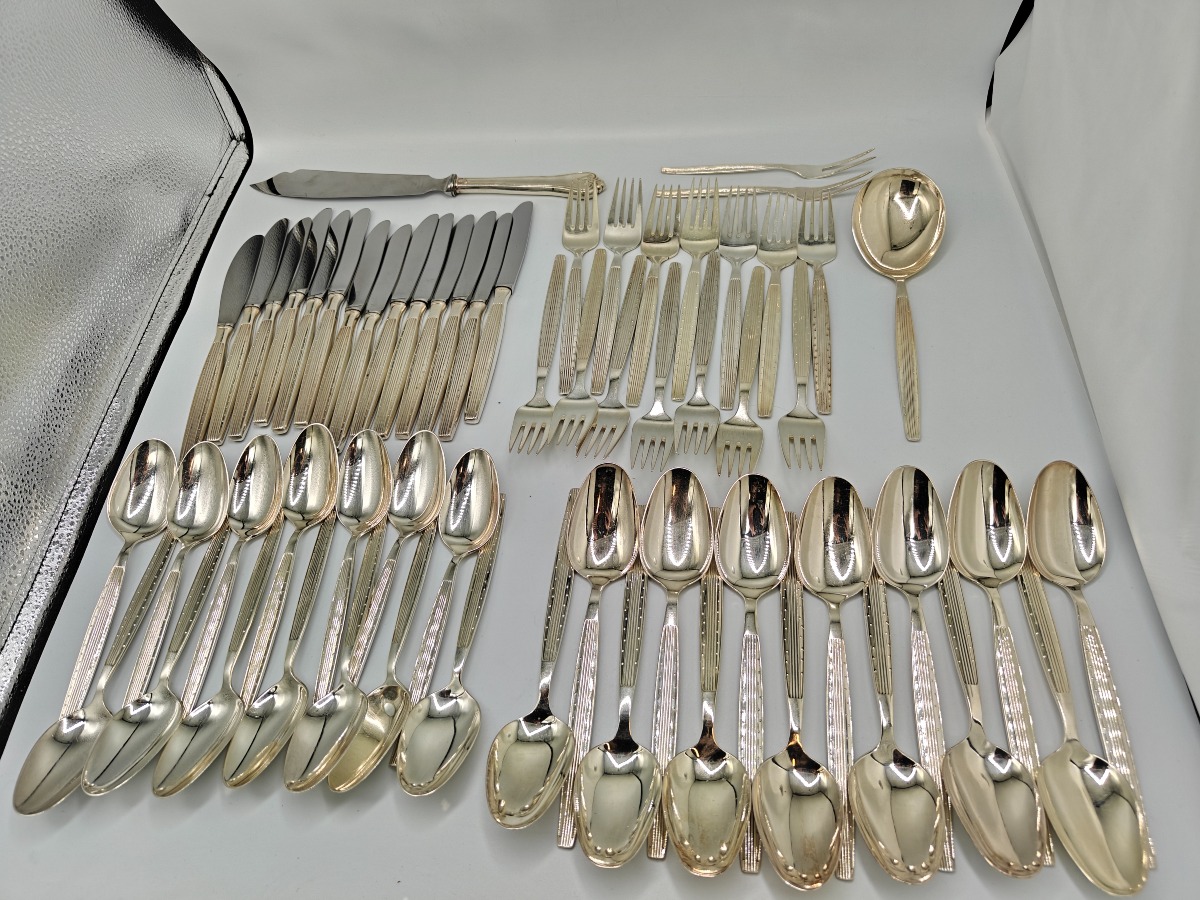 Komplet spiseservice Capri i pletsølv(41)