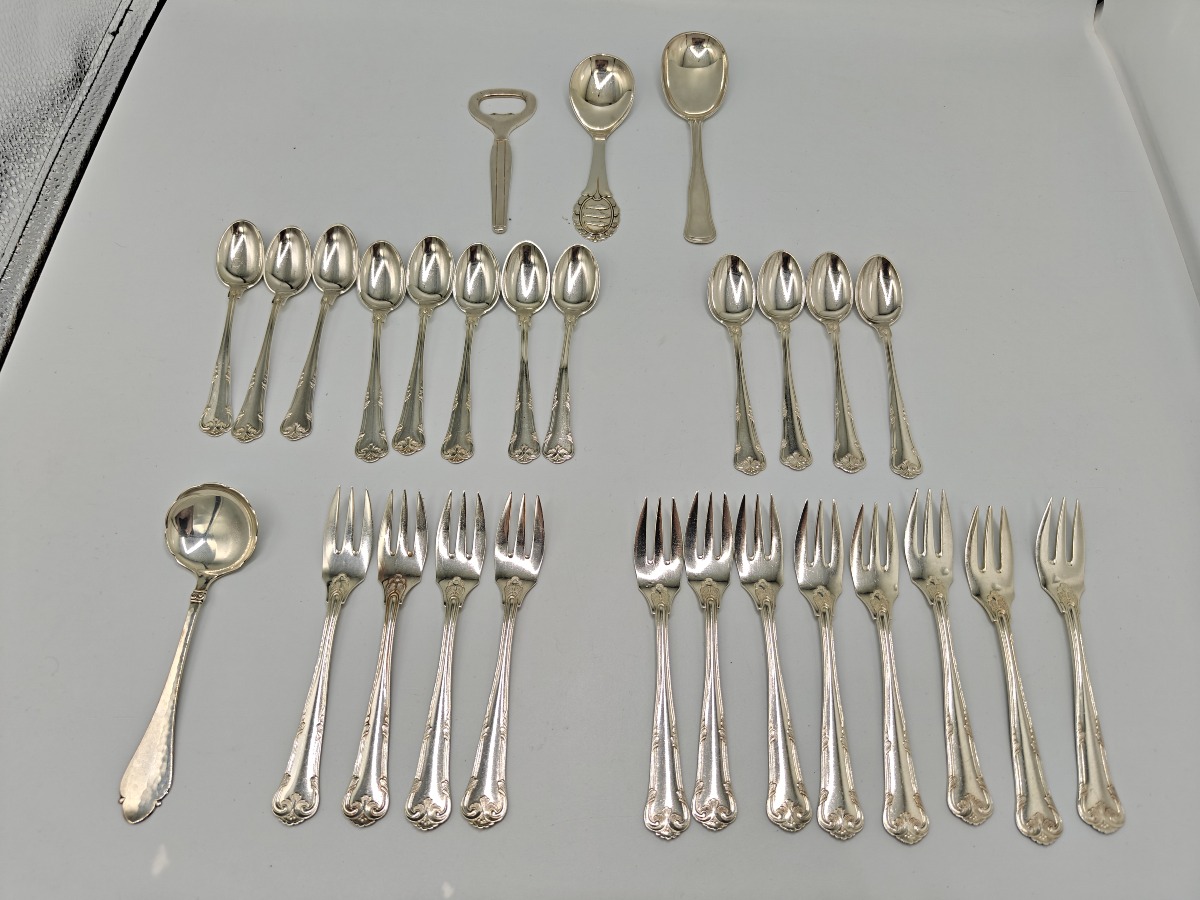 Tretårnet Cohr sterling sølv bestik (28)