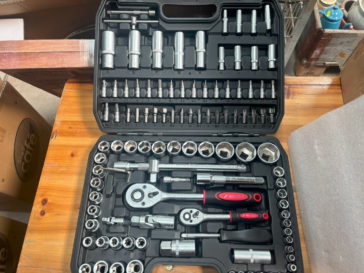 Topnøglesæt med 108 dele