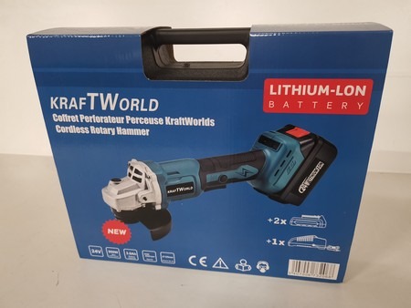 Kraftworld akku-vinkelsliber. 24V