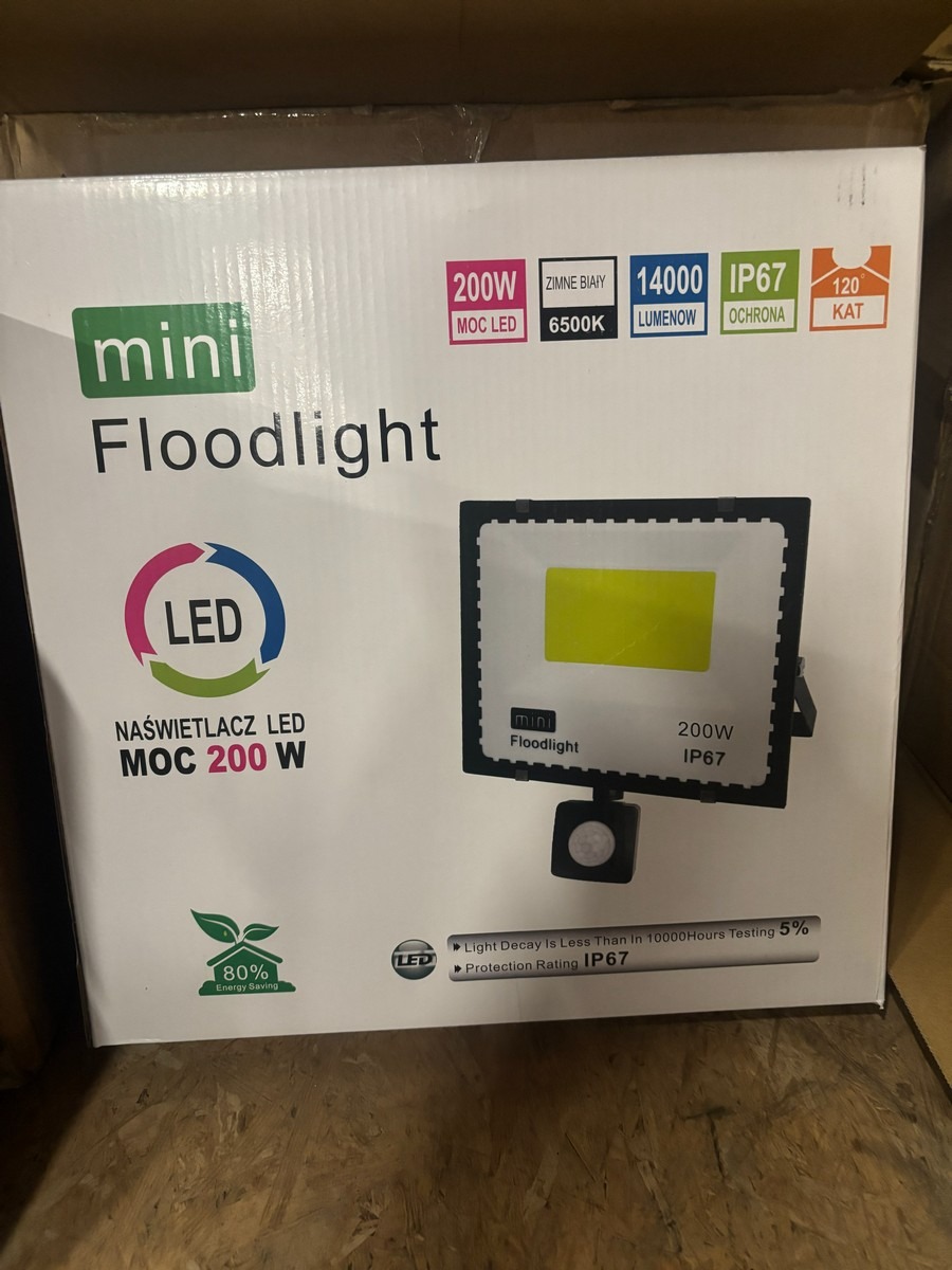 200W LED-projektør (Ubrugt)