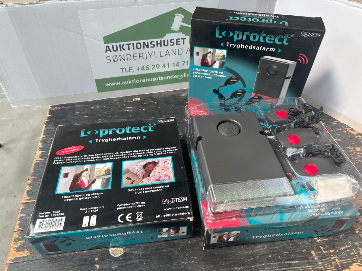 Tryghedsalarm, 3 stk