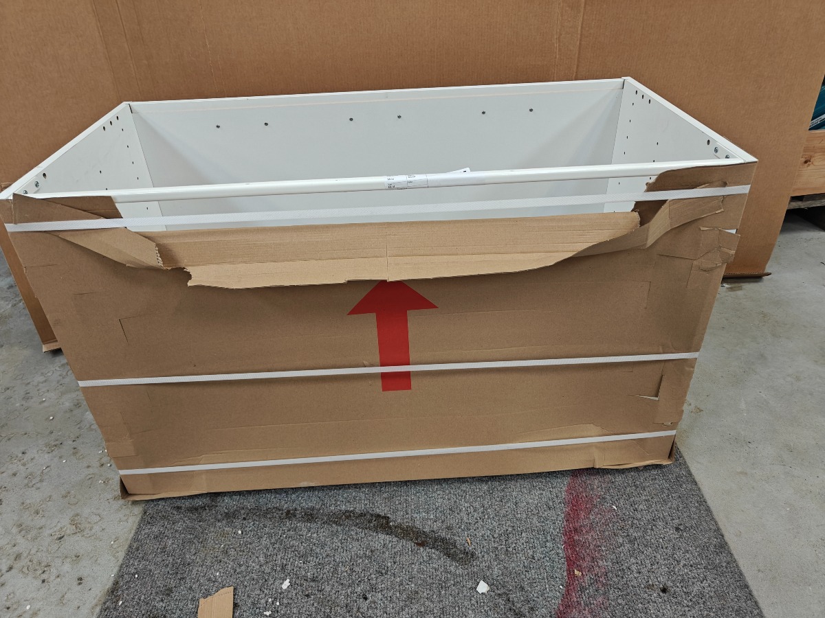 Vaske skab uden låger