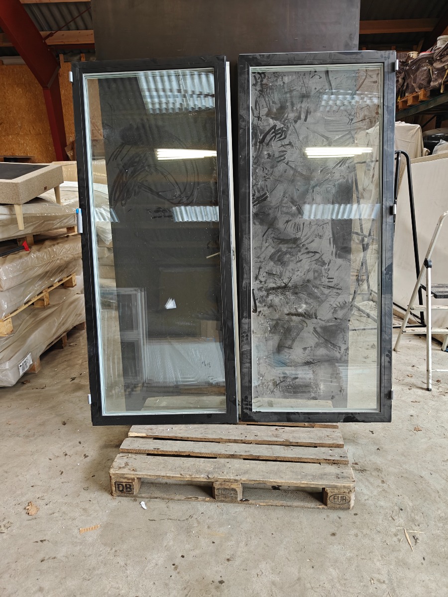 Rationel dobbelt terrassedør u. karm 