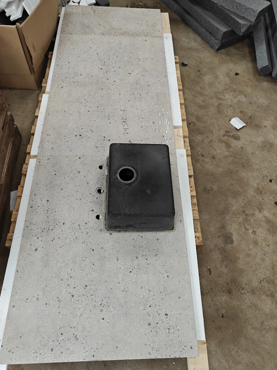 Granit bordplade med vask