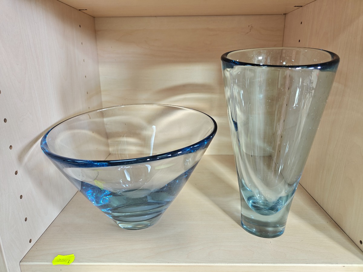 Per Lütken for Holmegaard 2 dele akva-glas 