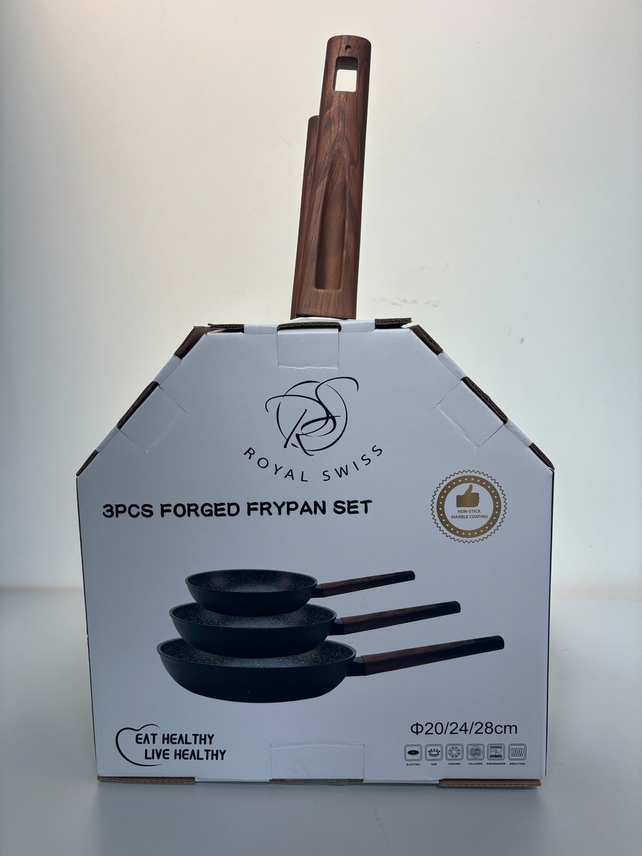 Royal Swiss pander i sort, 3 stk