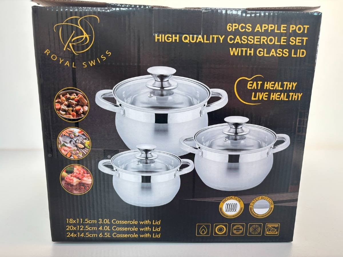 Royal swiss Grydesæt med 6 dele