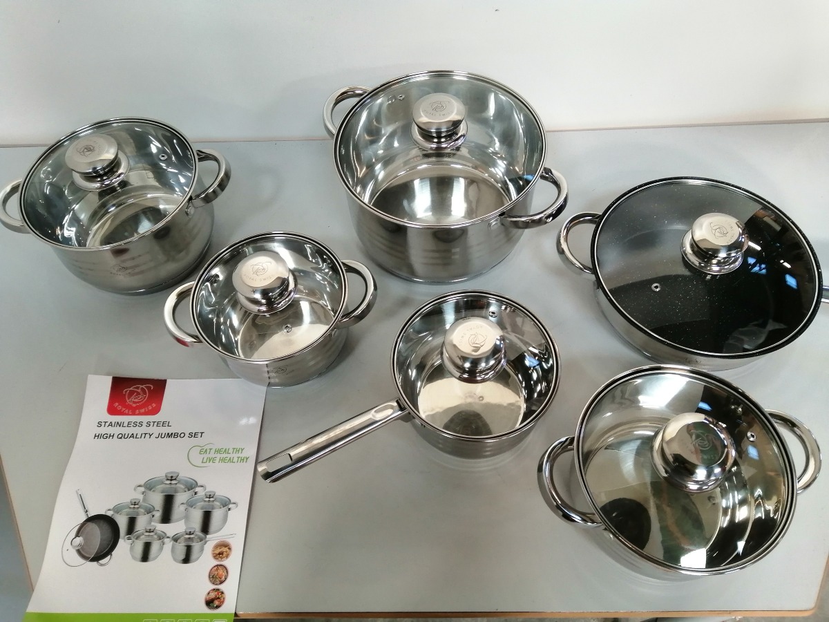 Royal Swiss grydesæt, 12 dele