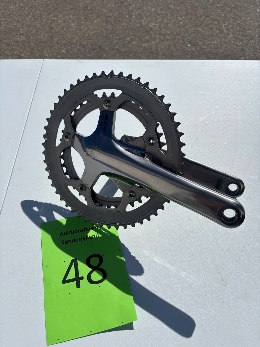 Shimano 105 kranksæt med dobbelt klinge (Ubrugt)
