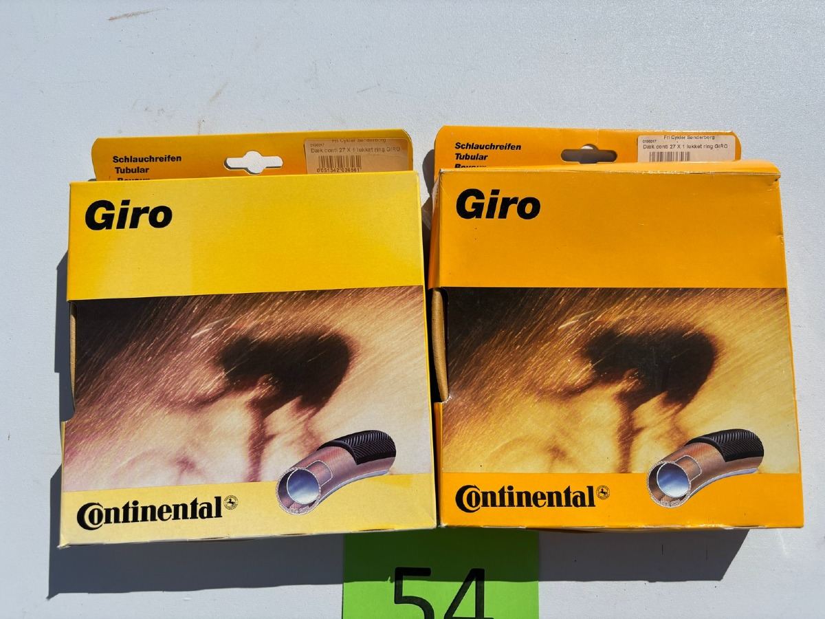 2 sæt Dæk conti 27 x 1 lukket ring GIRO (Ubrugt)