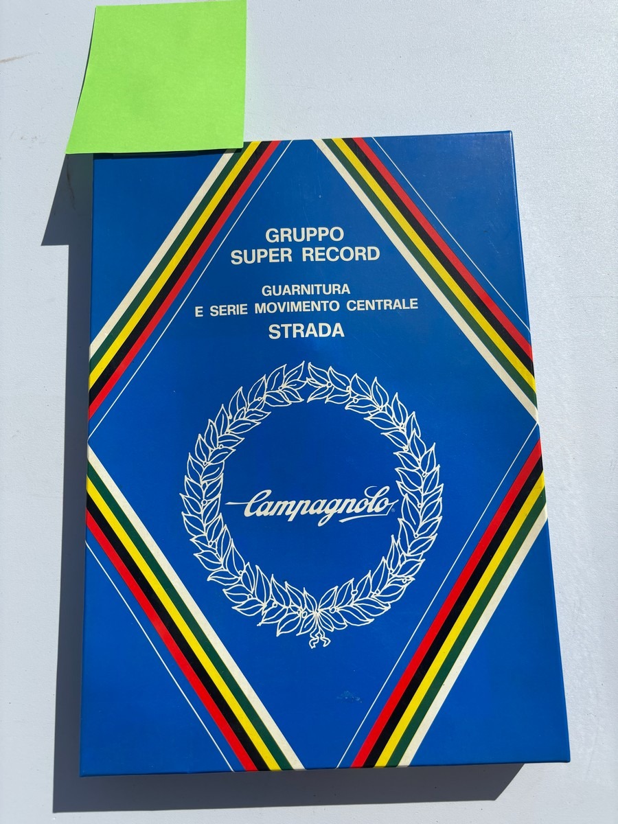 Campagnolo Super Record kranksæt med krankboks, i original æske