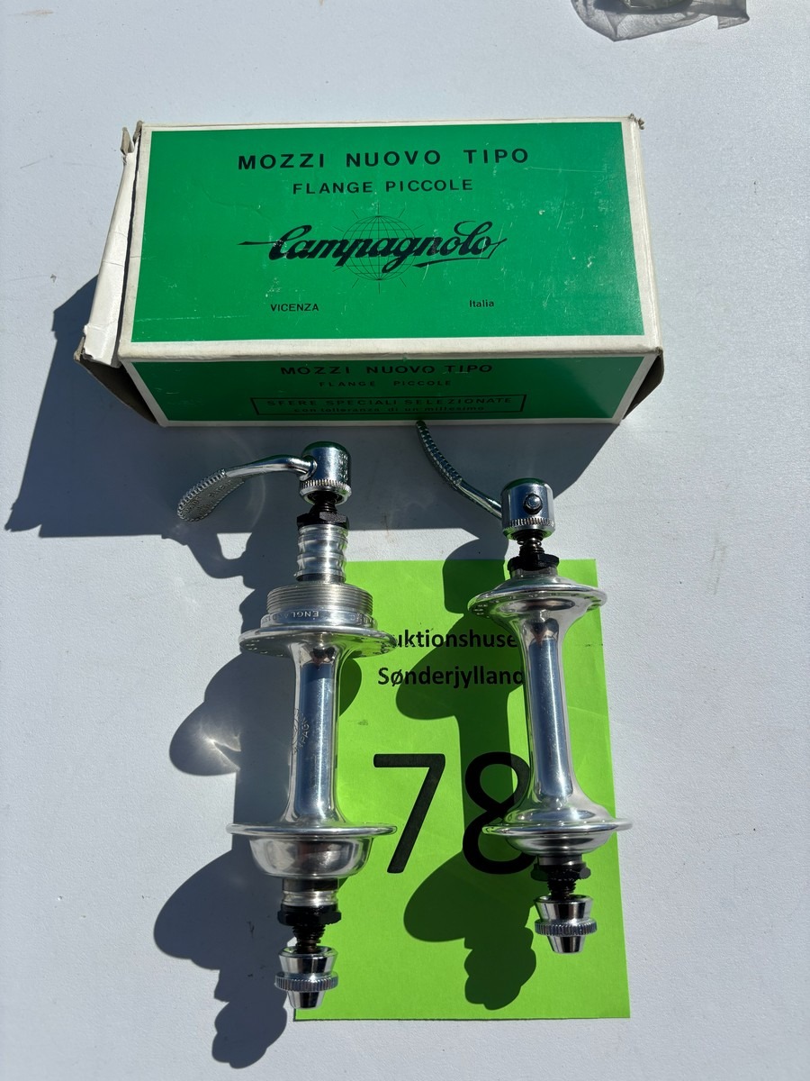 Campagnolo Nuovo Tipo navsæt – small flange – vintage – med quick release