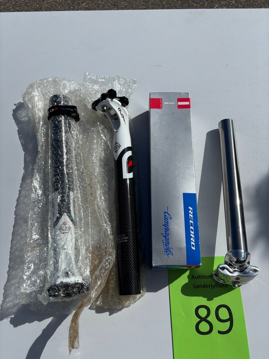 Sadelpinde – Campagnolo Record + Deda (carbon) + ekstra